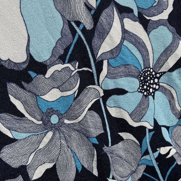 Vintage 70s Zio Luigi for Fairfield Blouse M | Psychedelic Floral Print Top - Picture 8 of 9